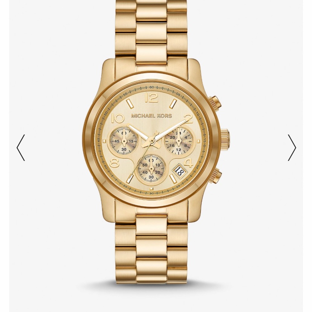 Stainless steel-34 mm 
Quartz/chronographic movement ,Water resistant